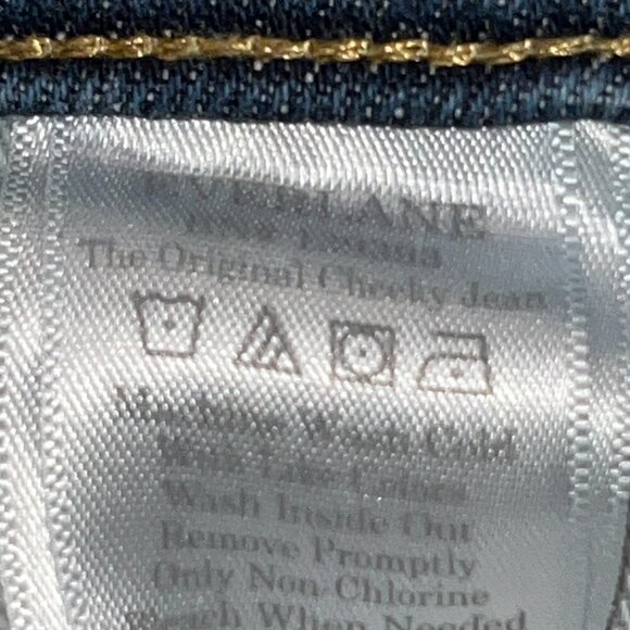 EVERLANE THE ORIGINAL CHEEKY JEAN - Medium Wash Blue - Organic Cotton - EUC - 27 - Picture 11 of 12